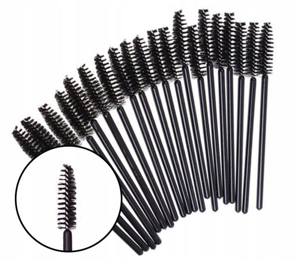 Brushes for eyebrows and eyelashes 50 pcs